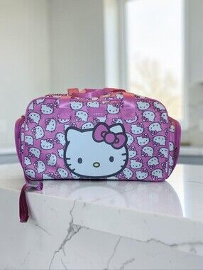 Hello Kitty Pink Patterned Overnight Bag